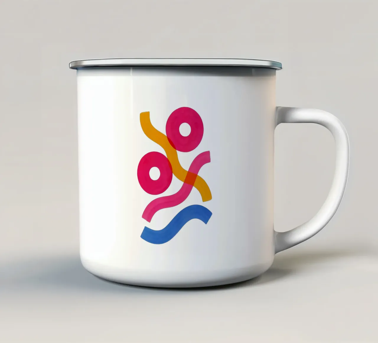 Shapes in Motion - Flow Form Series mug en émail de SMPLE