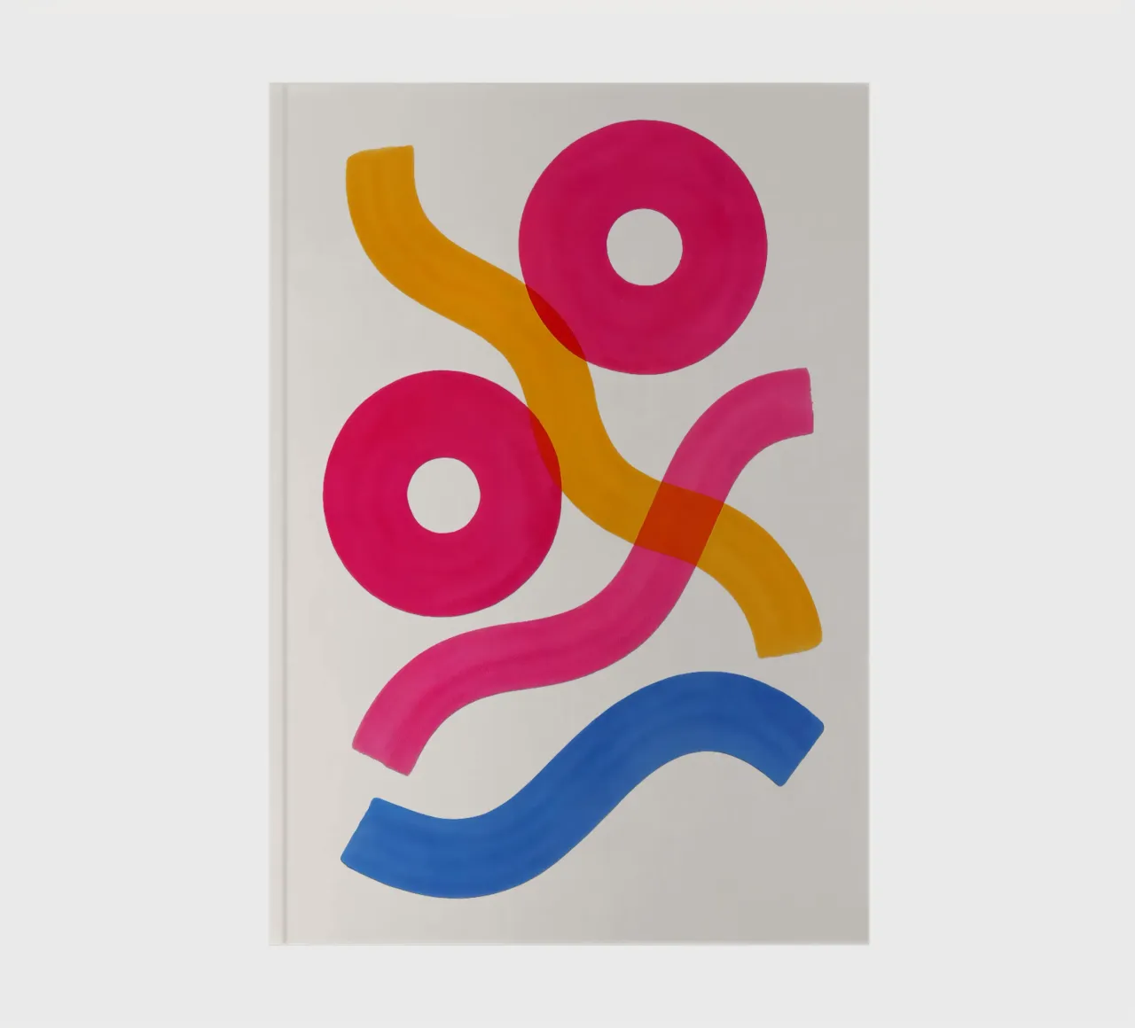 Shapes in Motion - Flow Form Series Notizbuch von SMPLE