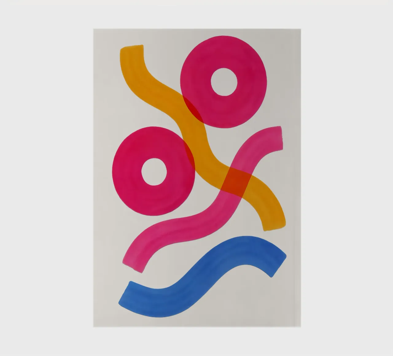 Shapes in Motion - Flow Form Series Notizbuch von SMPLE