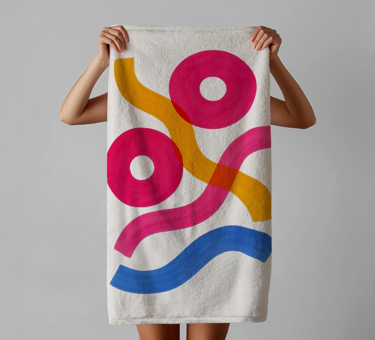 Shapes in Motion - Flow Form Series asciugamano da bagno da SMPLE