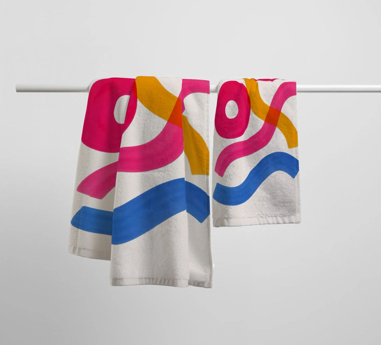 Shapes in Motion - Flow Form Series asciugamano da bagno da SMPLE