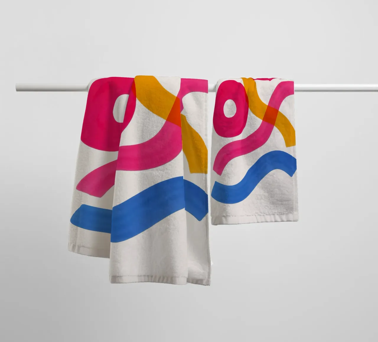 Shapes in Motion - Flow Form Series asciugamano da bagno da SMPLE