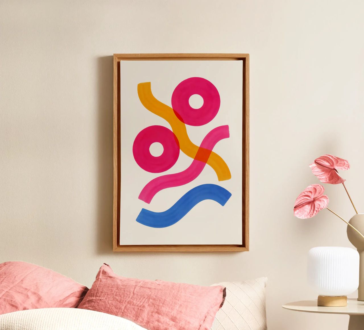 Shapes in Motion - Flow Form Series tela da SMPLE
