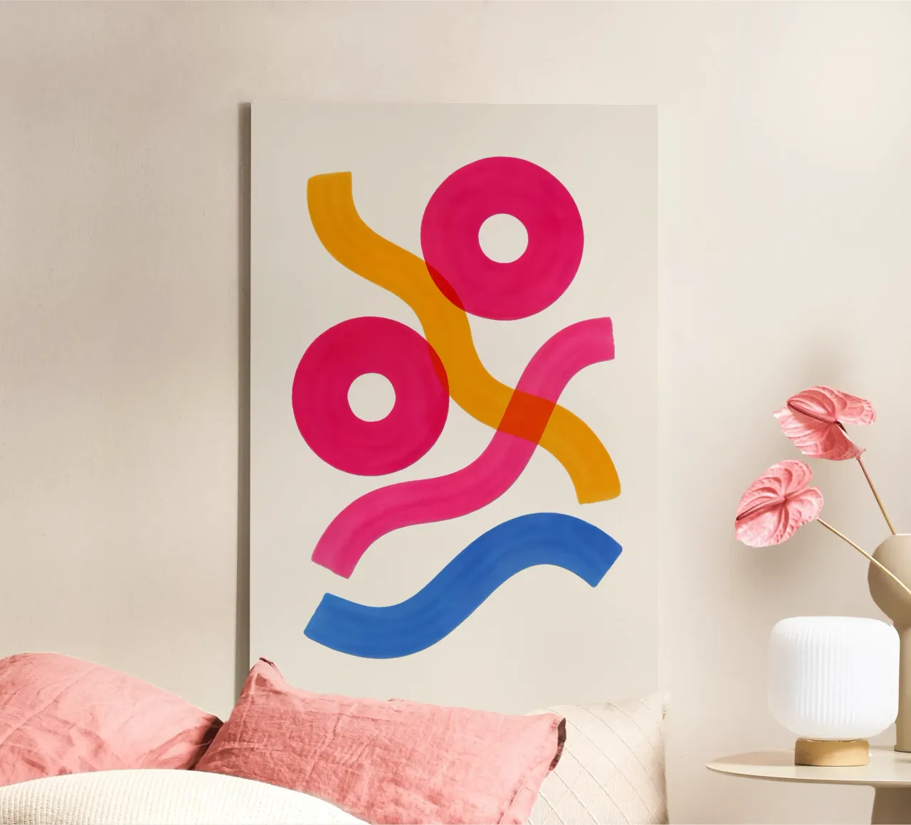 Shapes in Motion - Flow Form Series tela da SMPLE