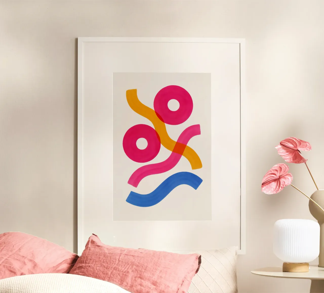 Shapes in Motion - Flow Form Series Poster von SMPLE