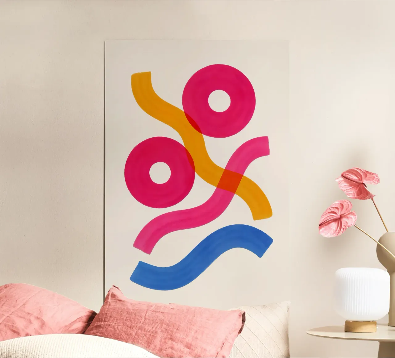 Shapes in Motion - Flow Form Series poster van SMPLE
