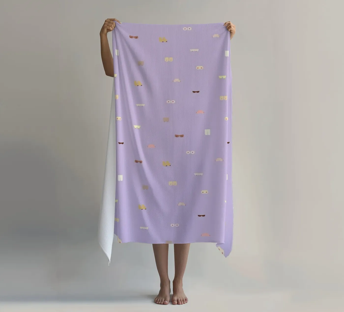 Boobs beach towel by Maren Gross
