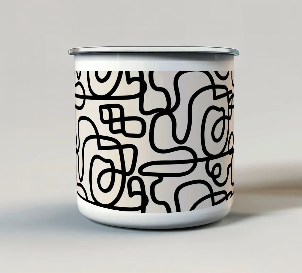 Pattern Love No 58 tazza in smalto da treechild