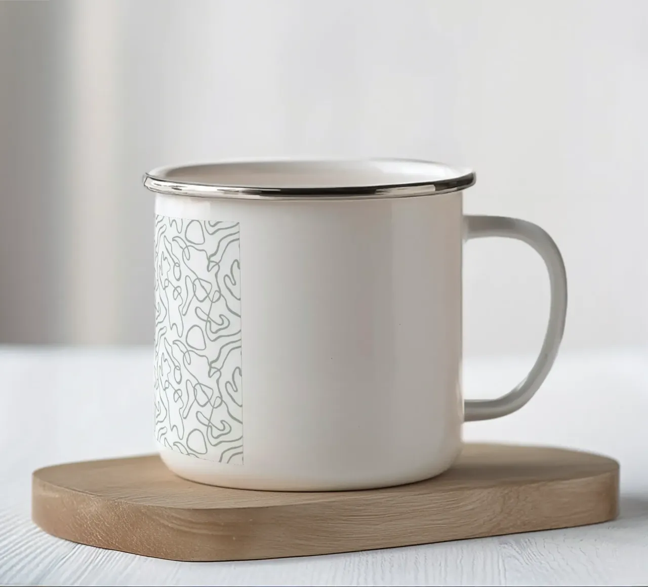 Pattern Love No 61 tazza in smalto da treechild