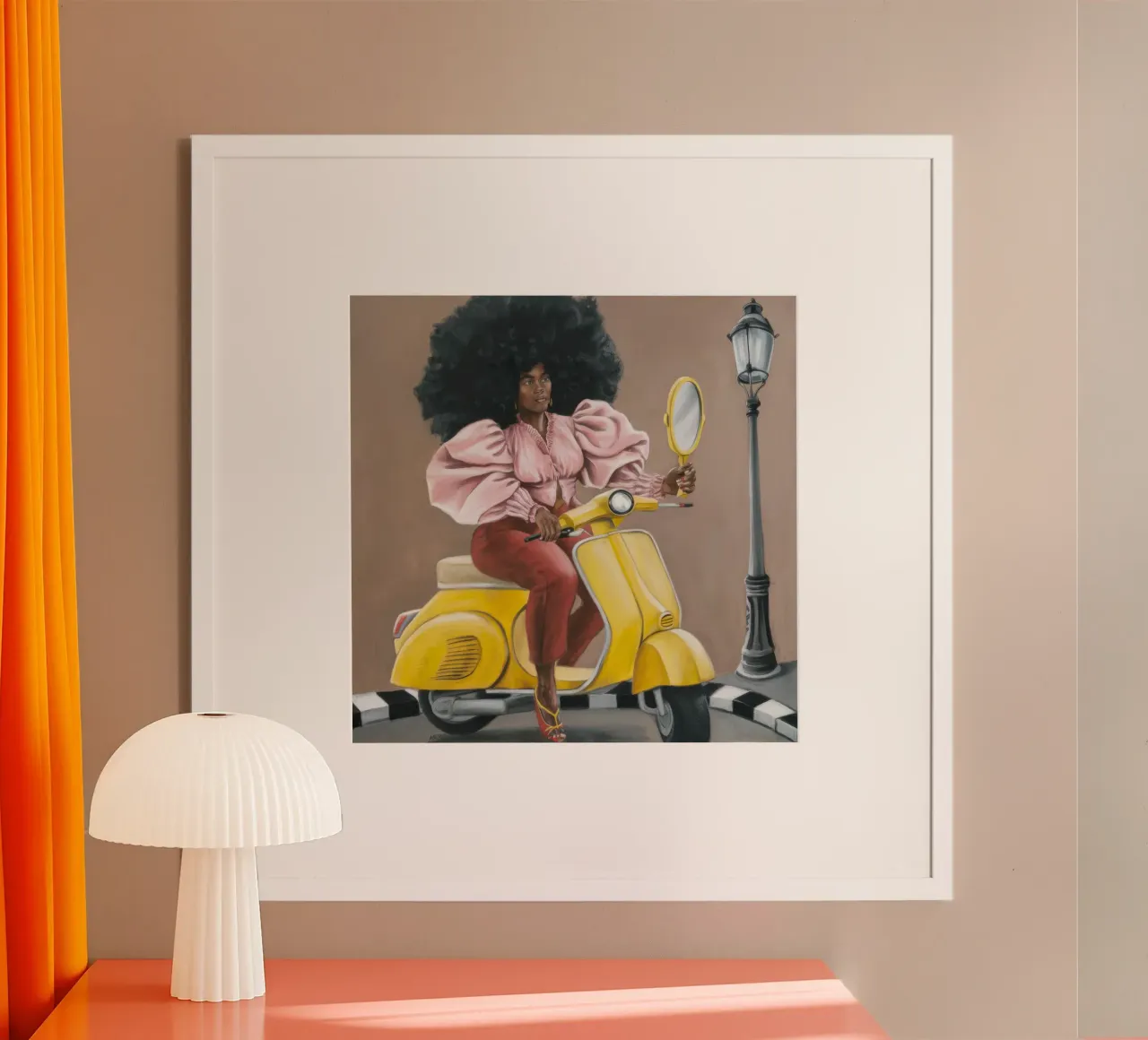 Viaggio coraggioso poster con telaio in plastica da Ebony Carpenter