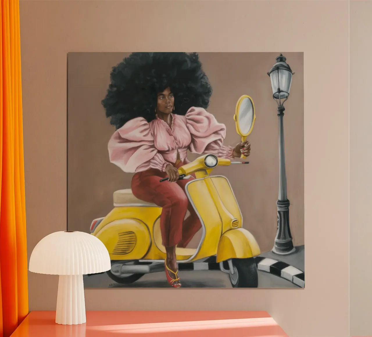 Viaggio coraggioso poster con telaio in plastica da Ebony Carpenter