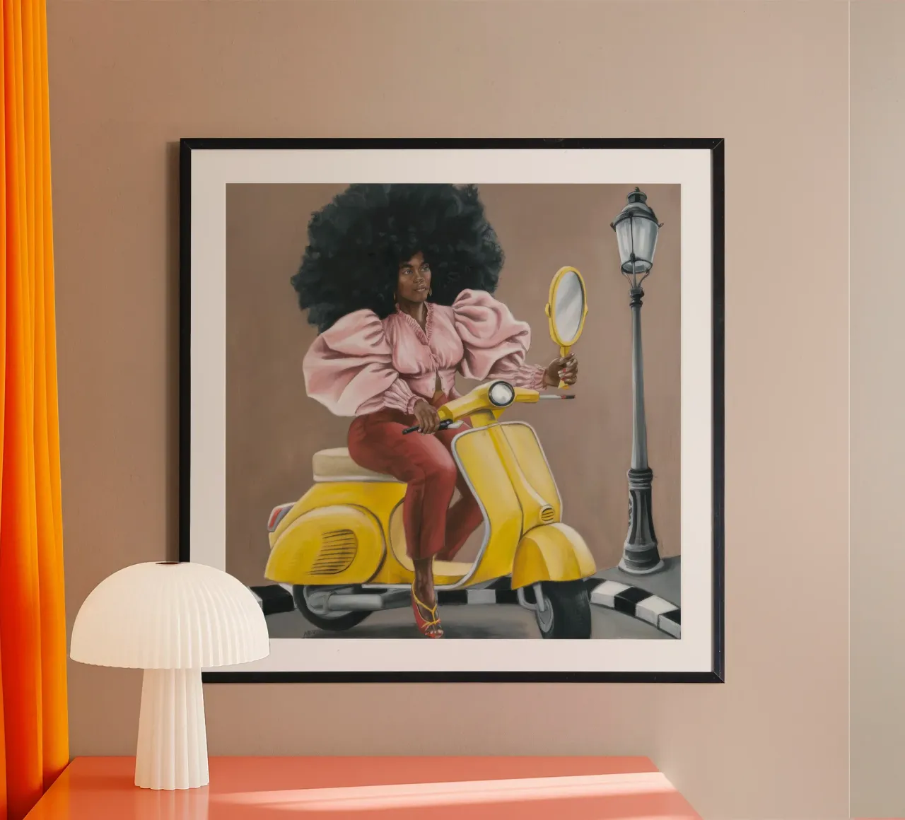 Viaggio coraggioso poster con telaio in plastica da Ebony Carpenter