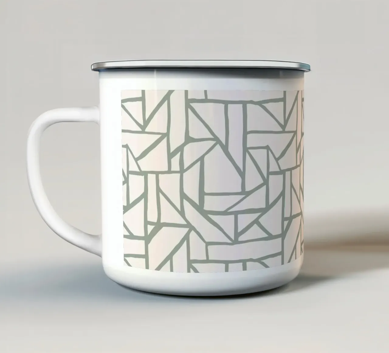 Pattern Love No 64 tazza in smalto da treechild