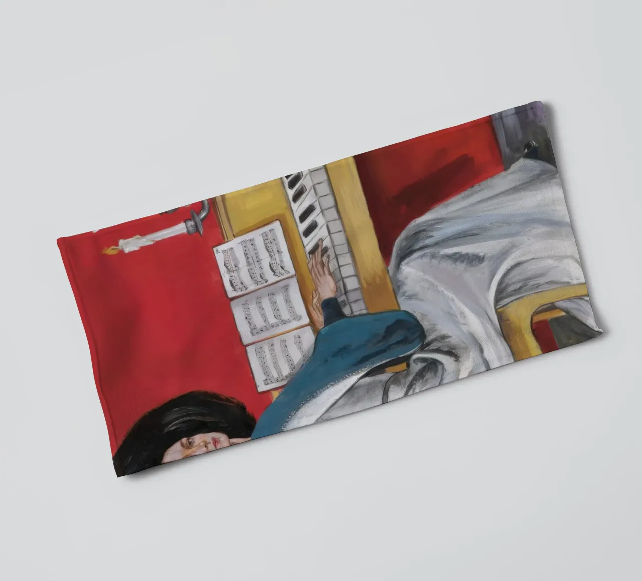 Melodic Serenity towel by Ebony Carpenter