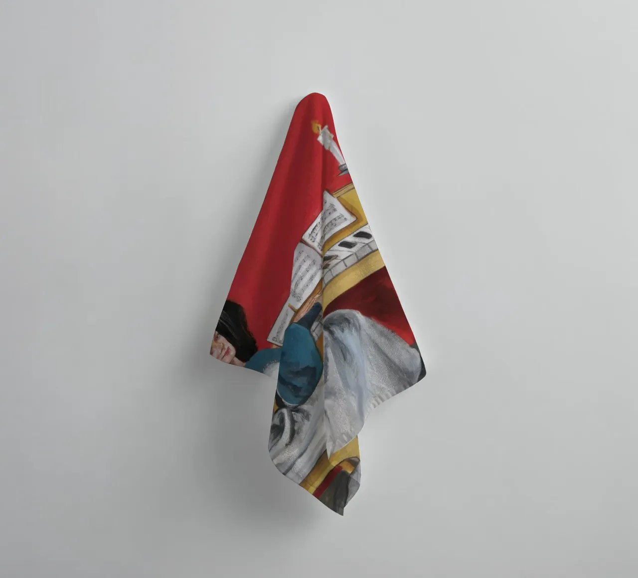Melodic Serenity towel by Ebony Carpenter