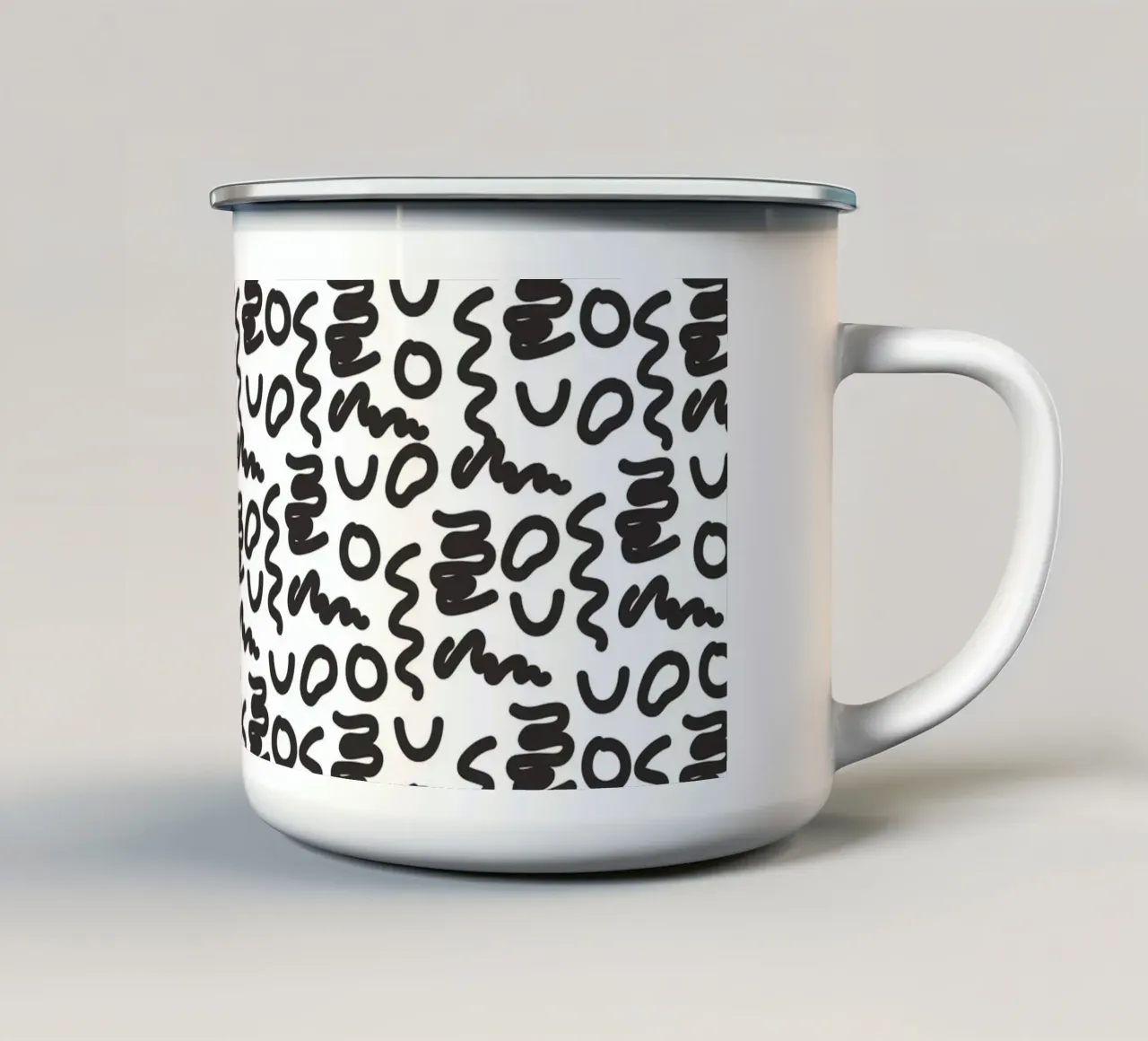 Pattern Love No 66 tazza in smalto da treechild