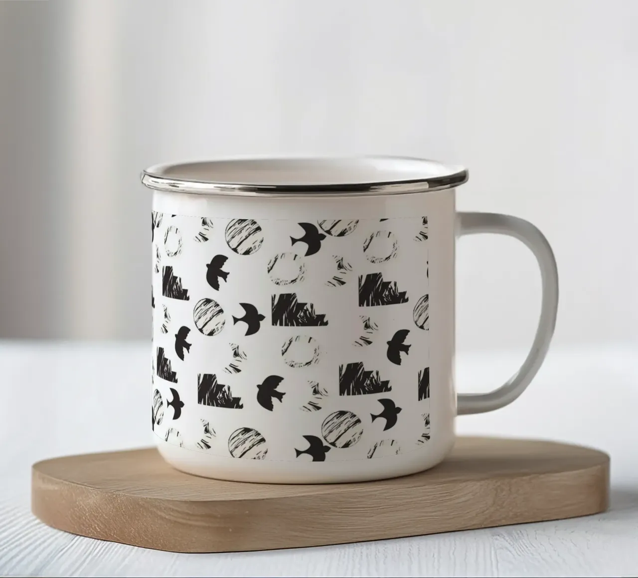 Pattern Love No 67 tazza in smalto da treechild