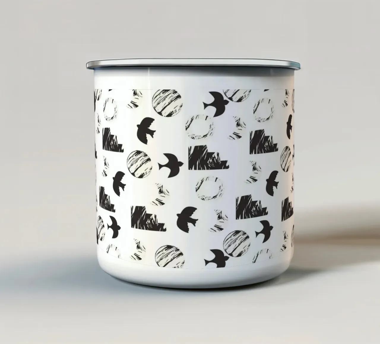 Pattern Love No 67 tazza in smalto da treechild