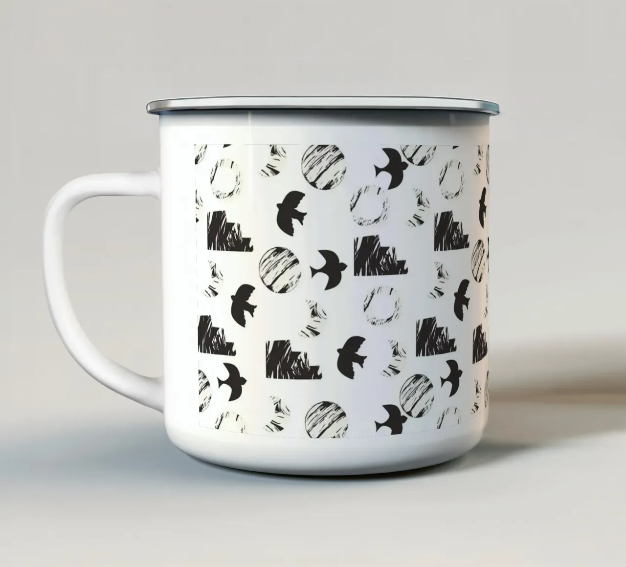 Pattern Love No 67 tazza in smalto da treechild
