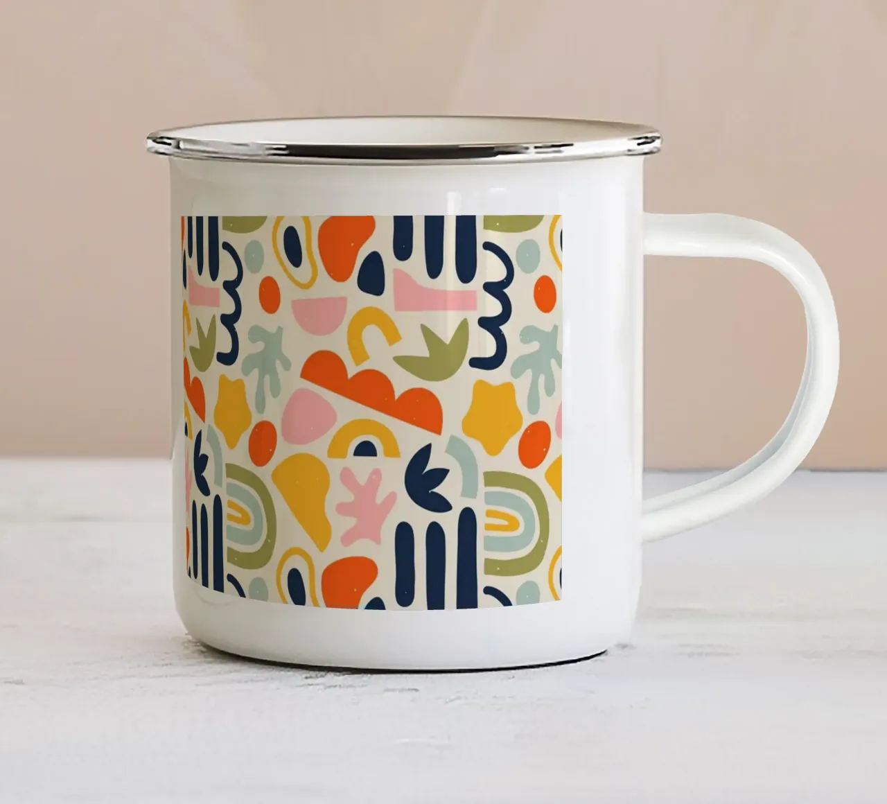 Pattern Love No 69 tazza in smalto da treechild