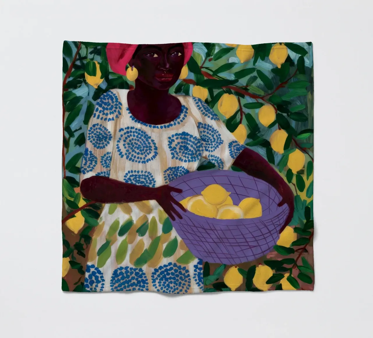 Fruchtbare Ernte Fleecedecke von Ebony Carpenter