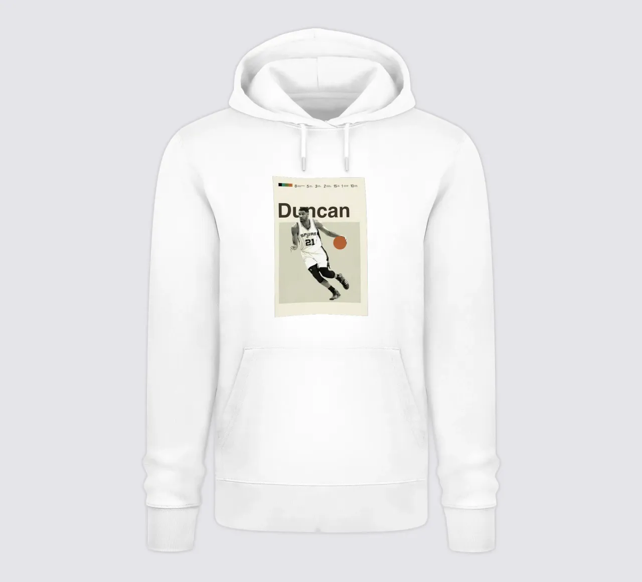 Tim Duncan felpa con cappuccio da Attaboy Dsgn