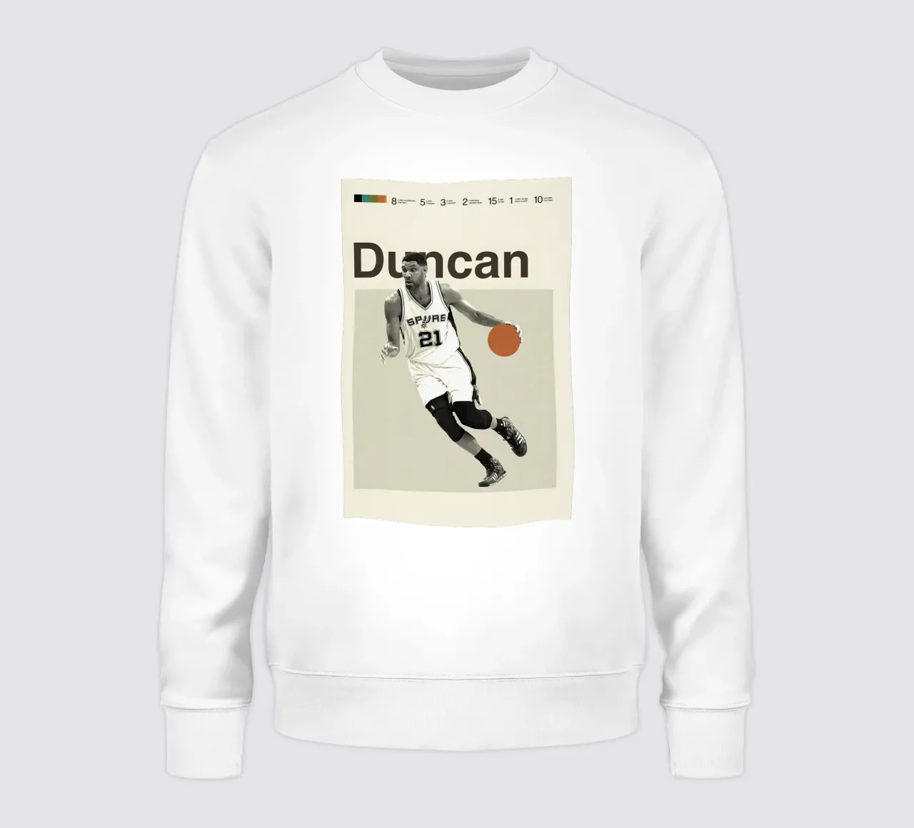 Tim Duncan felpa da Attaboy Dsgn