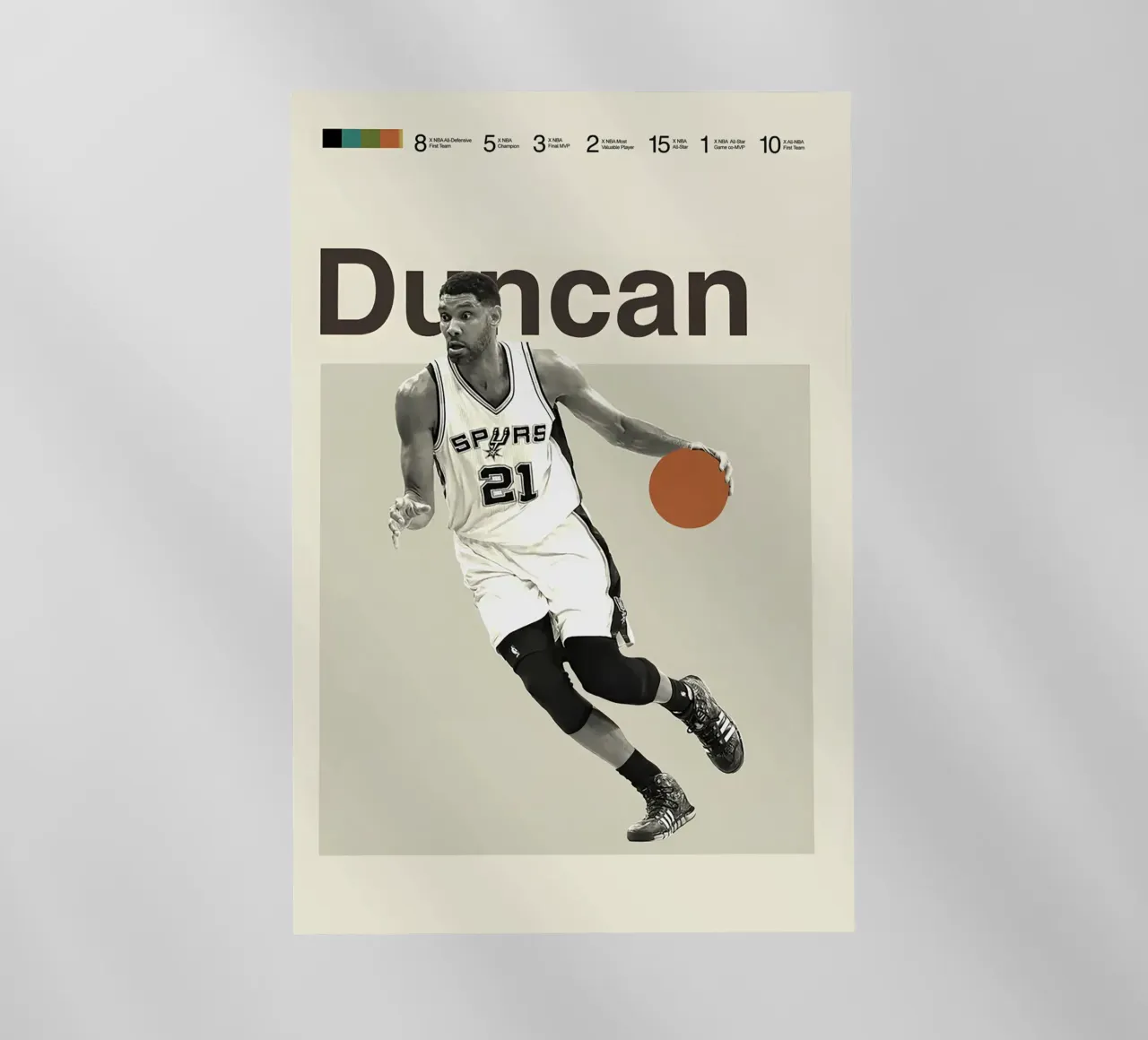 Tim Duncan pellicola backlit da Attaboy Dsgn