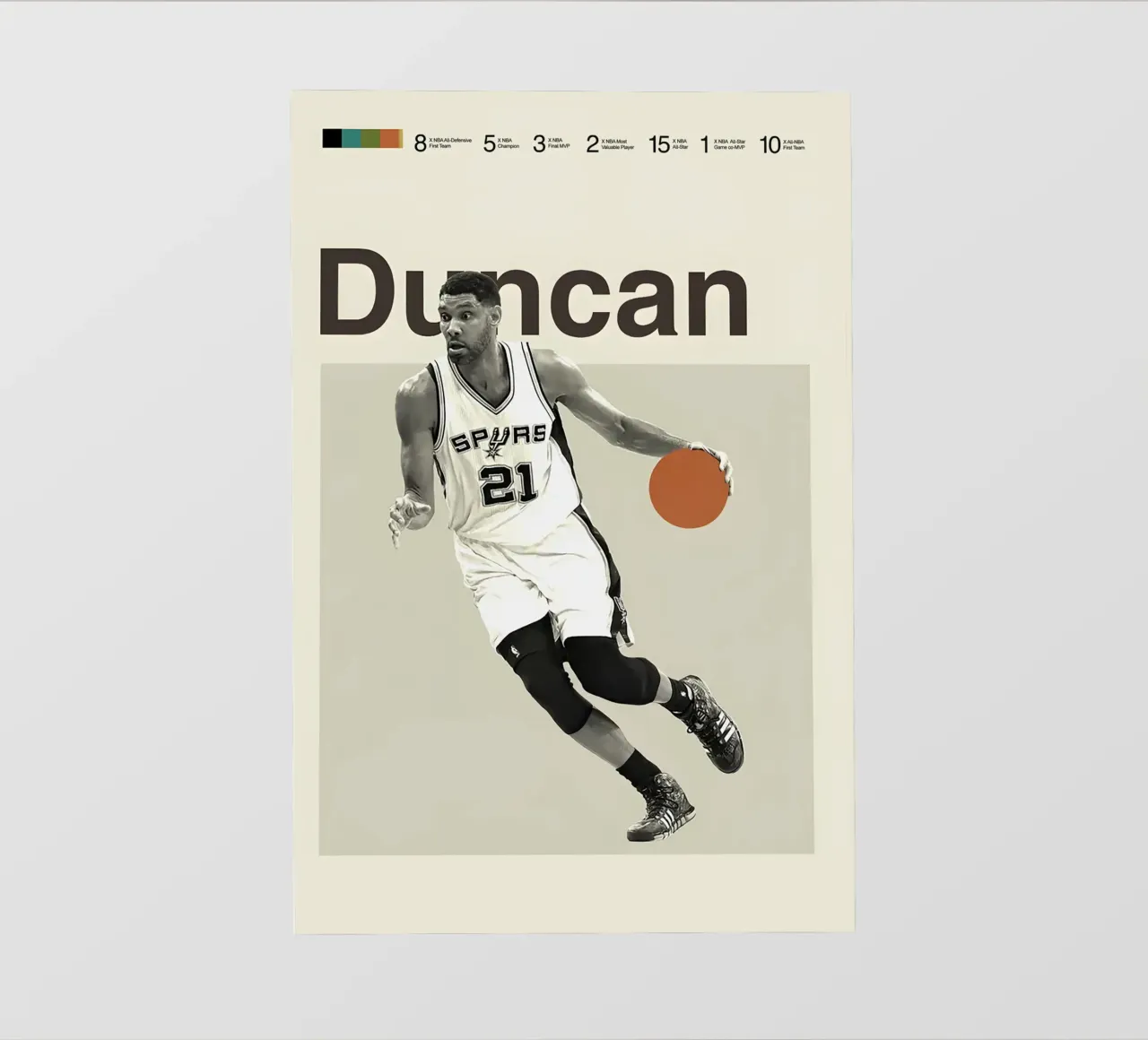 Tim Duncan pellicola backlit da Attaboy Dsgn