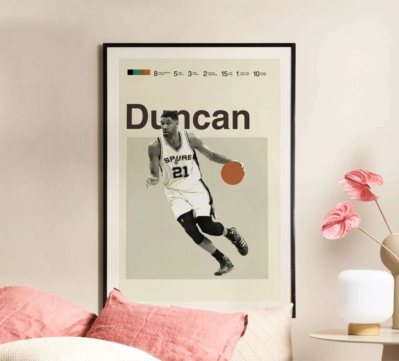 Tim Duncan poster da Attaboy Dsgn