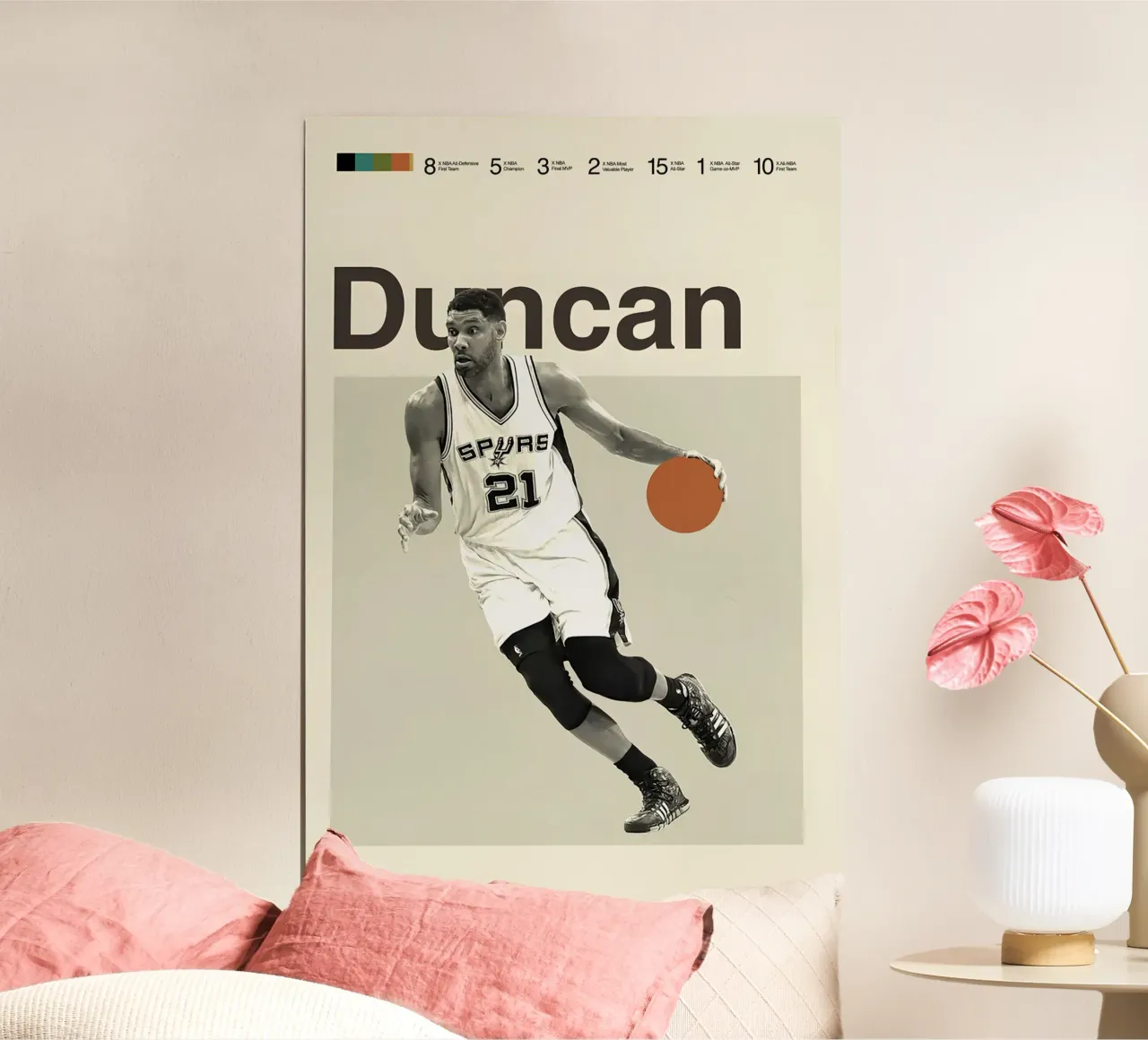 Tim Duncan poster da Attaboy Dsgn