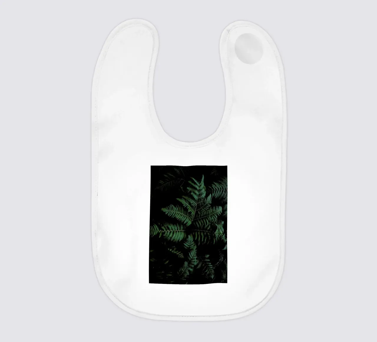 Lush Forest Greens baby bib by Studio Nahili