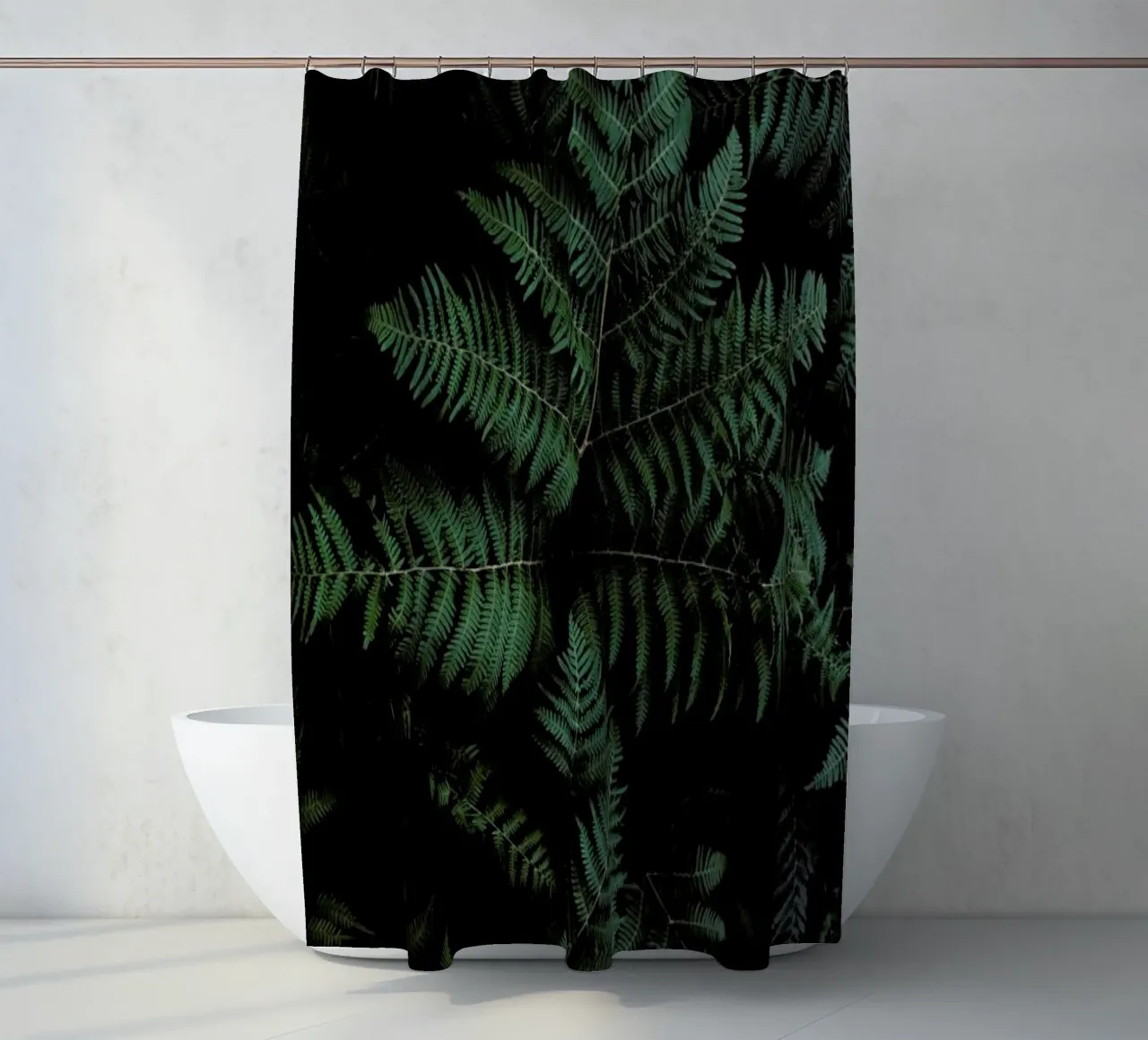 Lush Forest Greens shower curtain by Studio Nahili