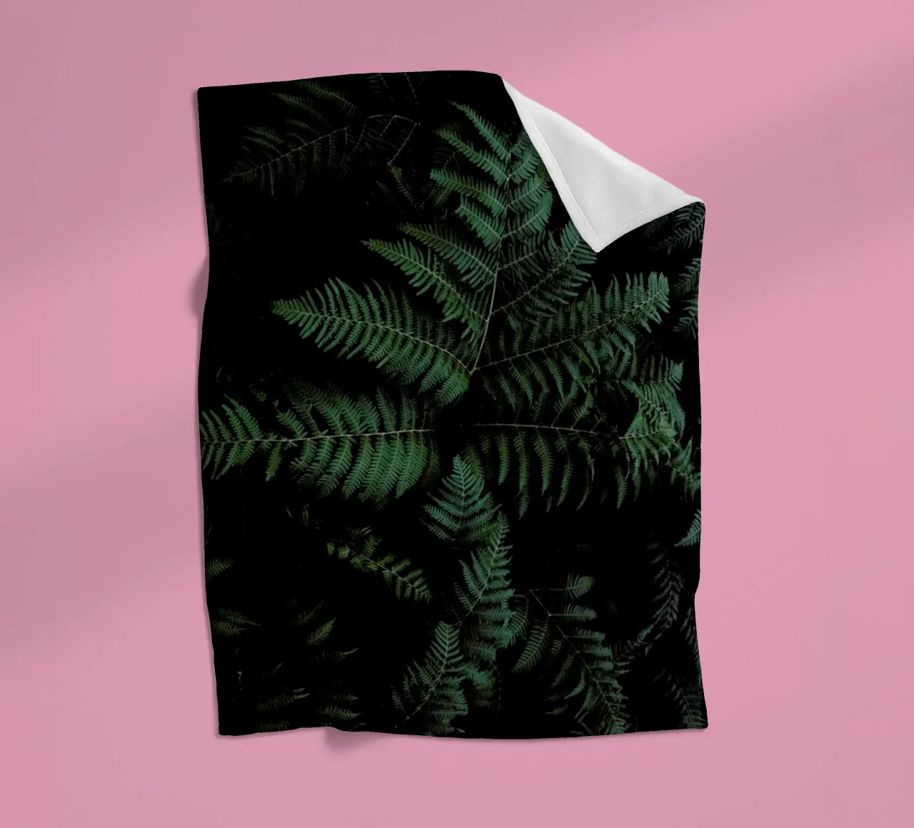 Lush Forest Greens fleece blanket by Studio Nahili