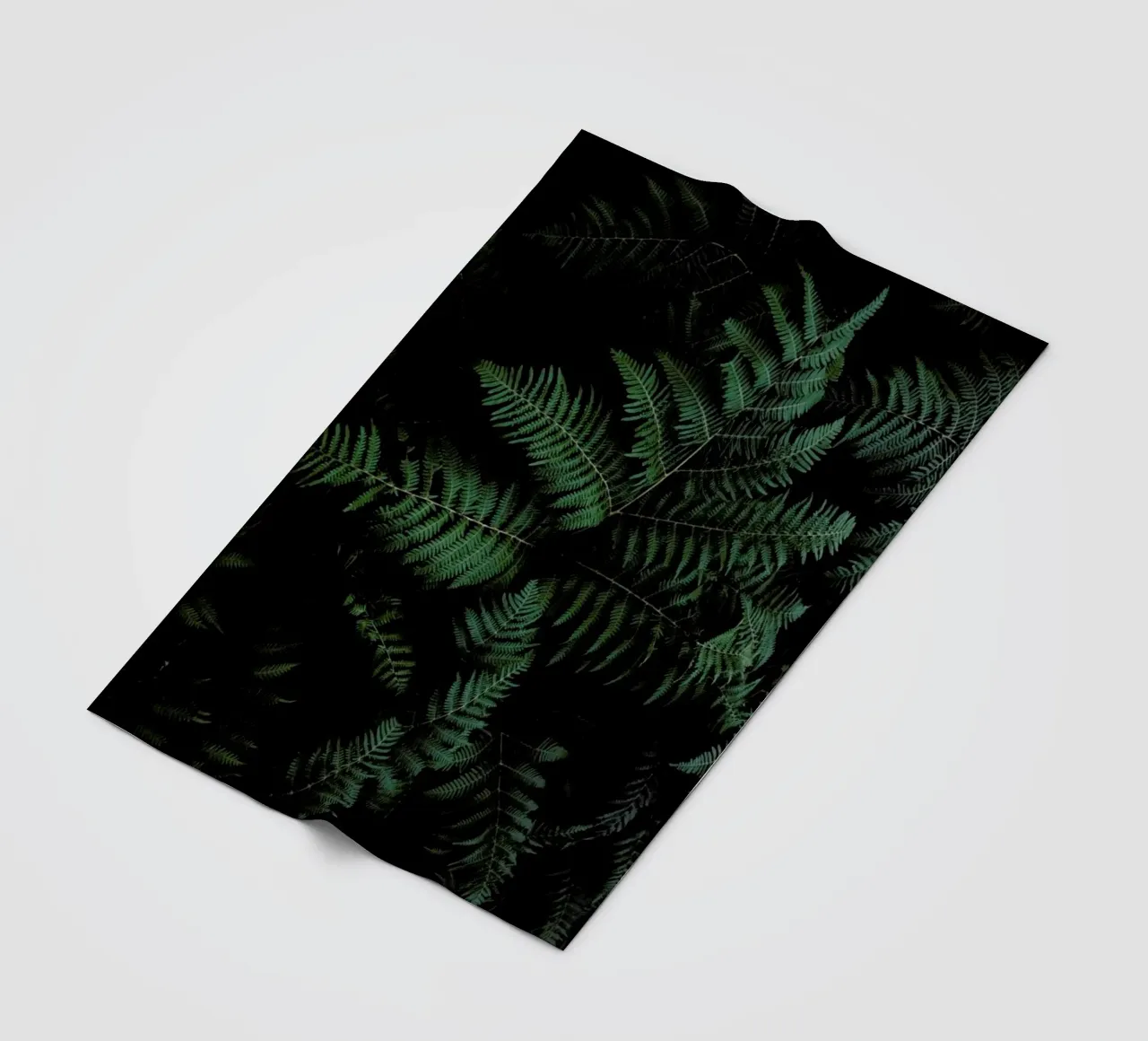 Lush Forest Greens fleece blanket by Studio Nahili