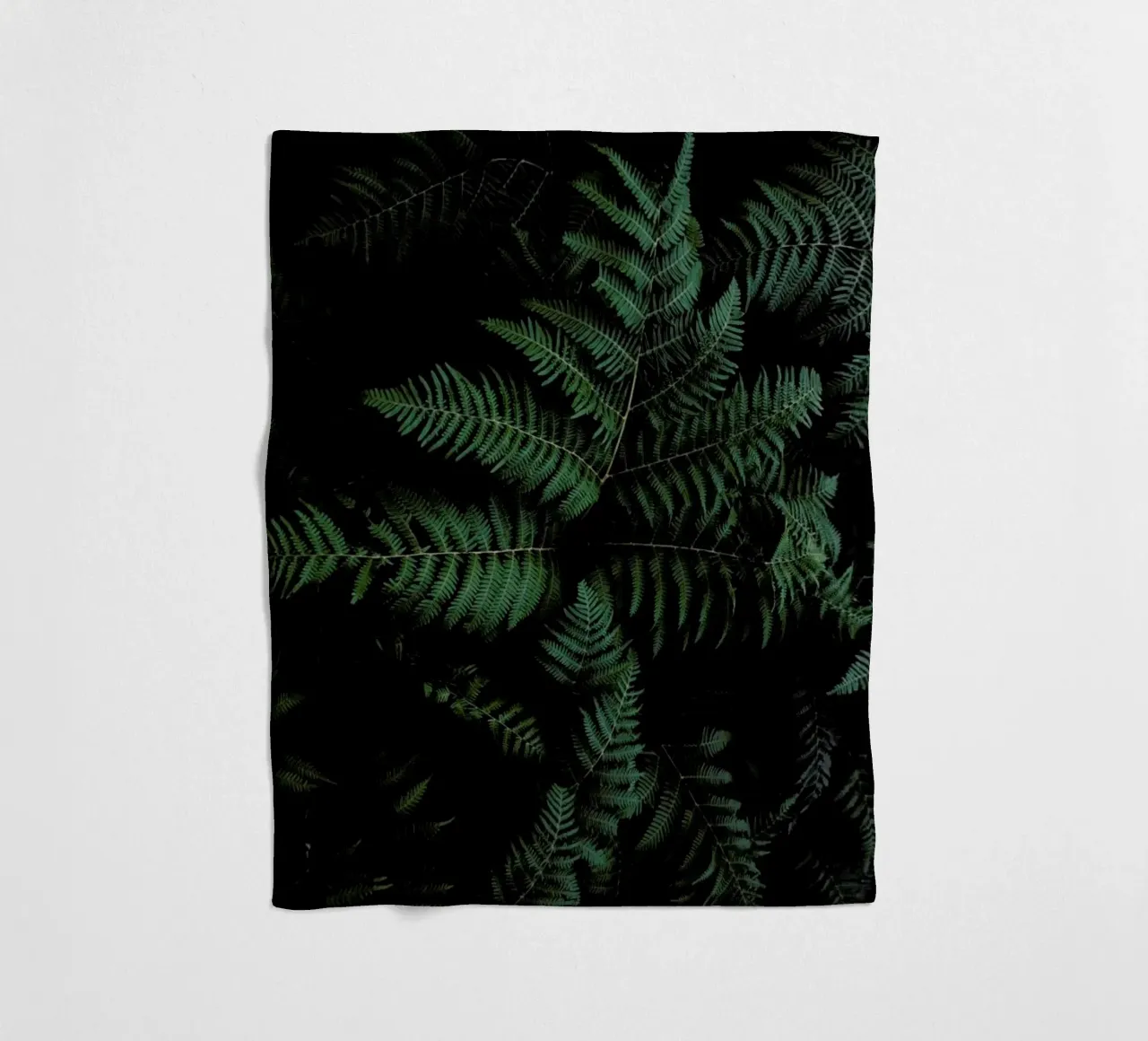 Lush Forest Greens fleece blanket by Studio Nahili