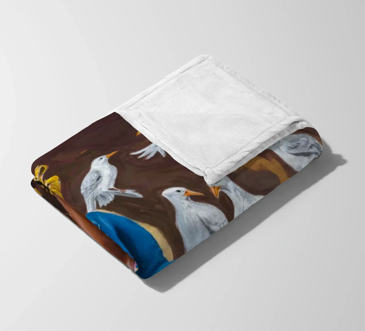 Harmonious Gathering fleece blanket by Ebony Carpenter