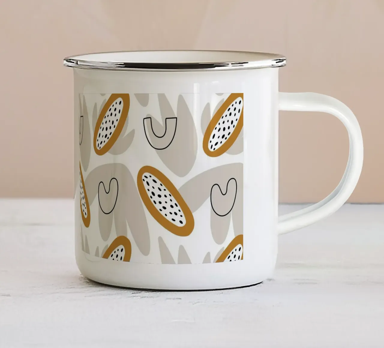 Pattern Love No 79 tazza in smalto da treechild