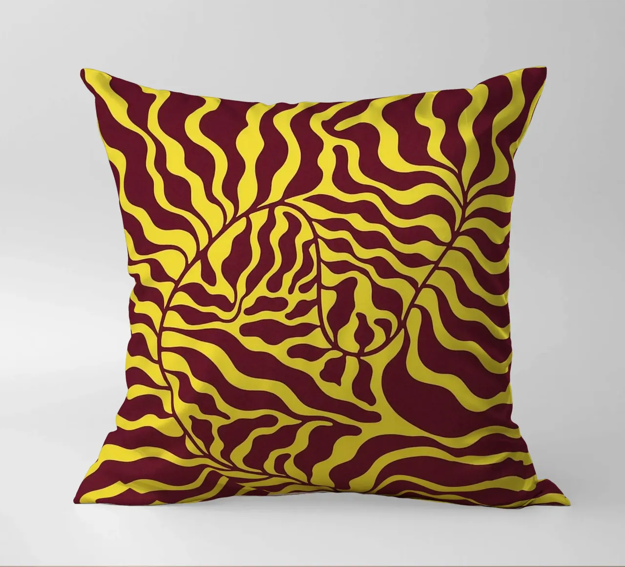 SpSpinning Leaf Vines Abstractinning Leaf Vines Abstract Art decorative cushion by Bulaxtims