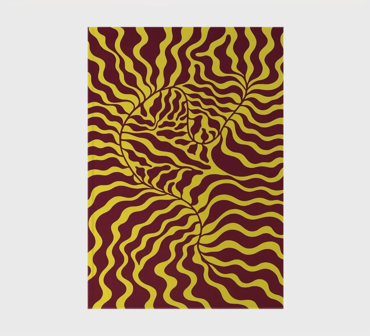 SpSpinning Leaf Vines Abstractinning Leaf Vines Abstract Art notebook by Bulaxtims