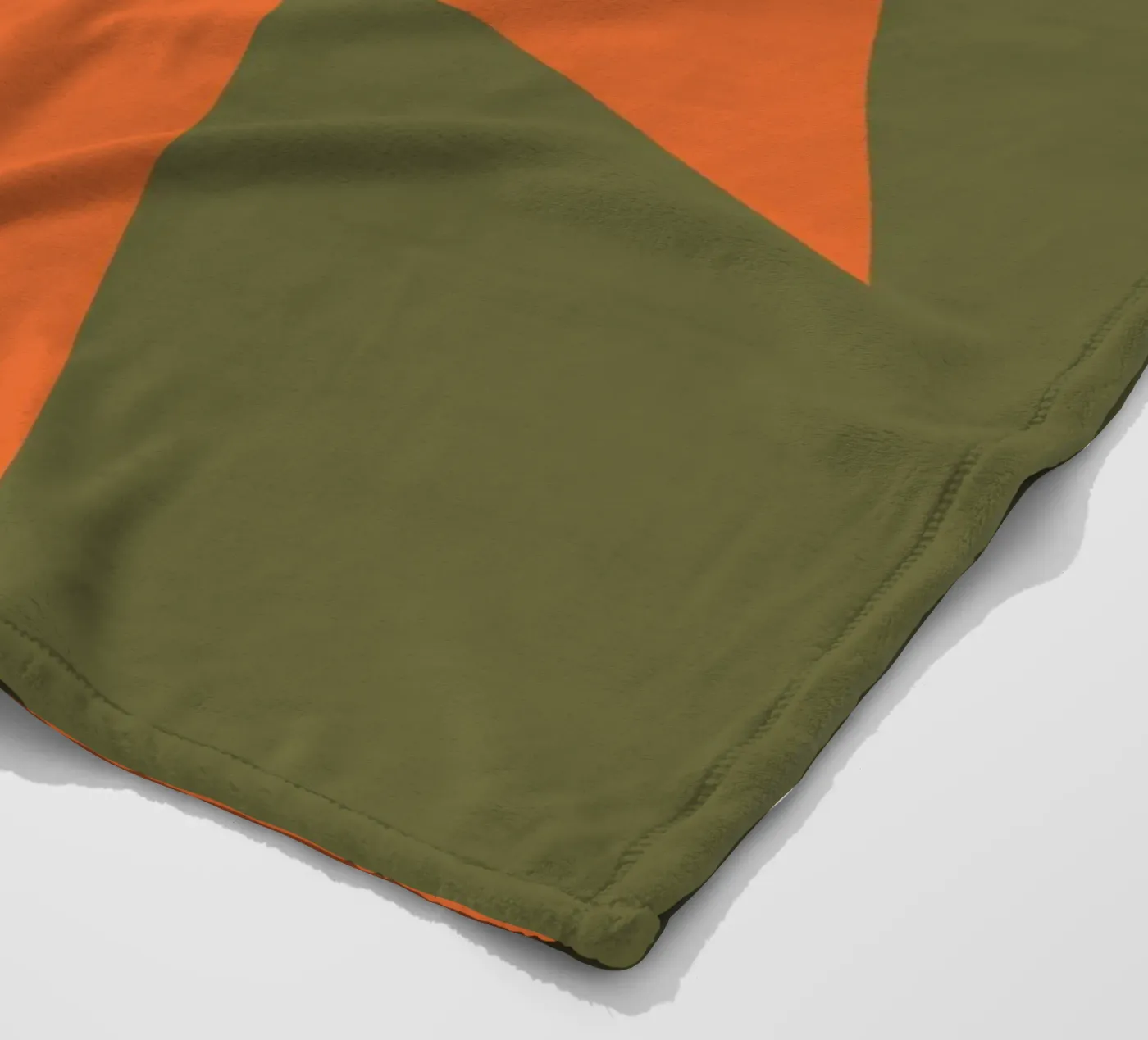 Oranger Block Zusammensetzung Fleecedecke von Little Dean