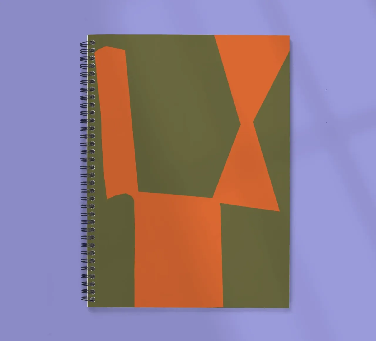 Orange block composition spiral notebook by Little Dean