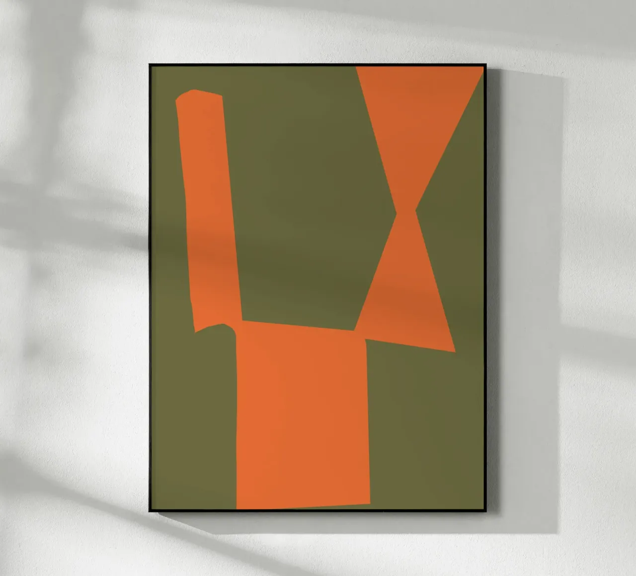 Orange block composition plexiglas de Little Dean