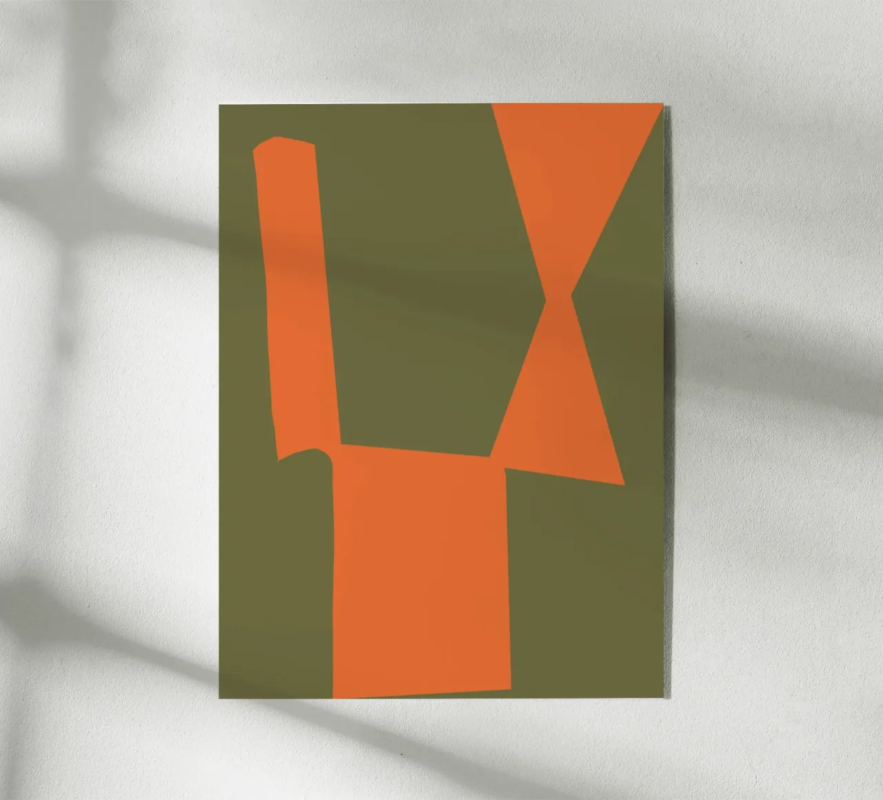 Orange block composition plexiglass da Little Dean