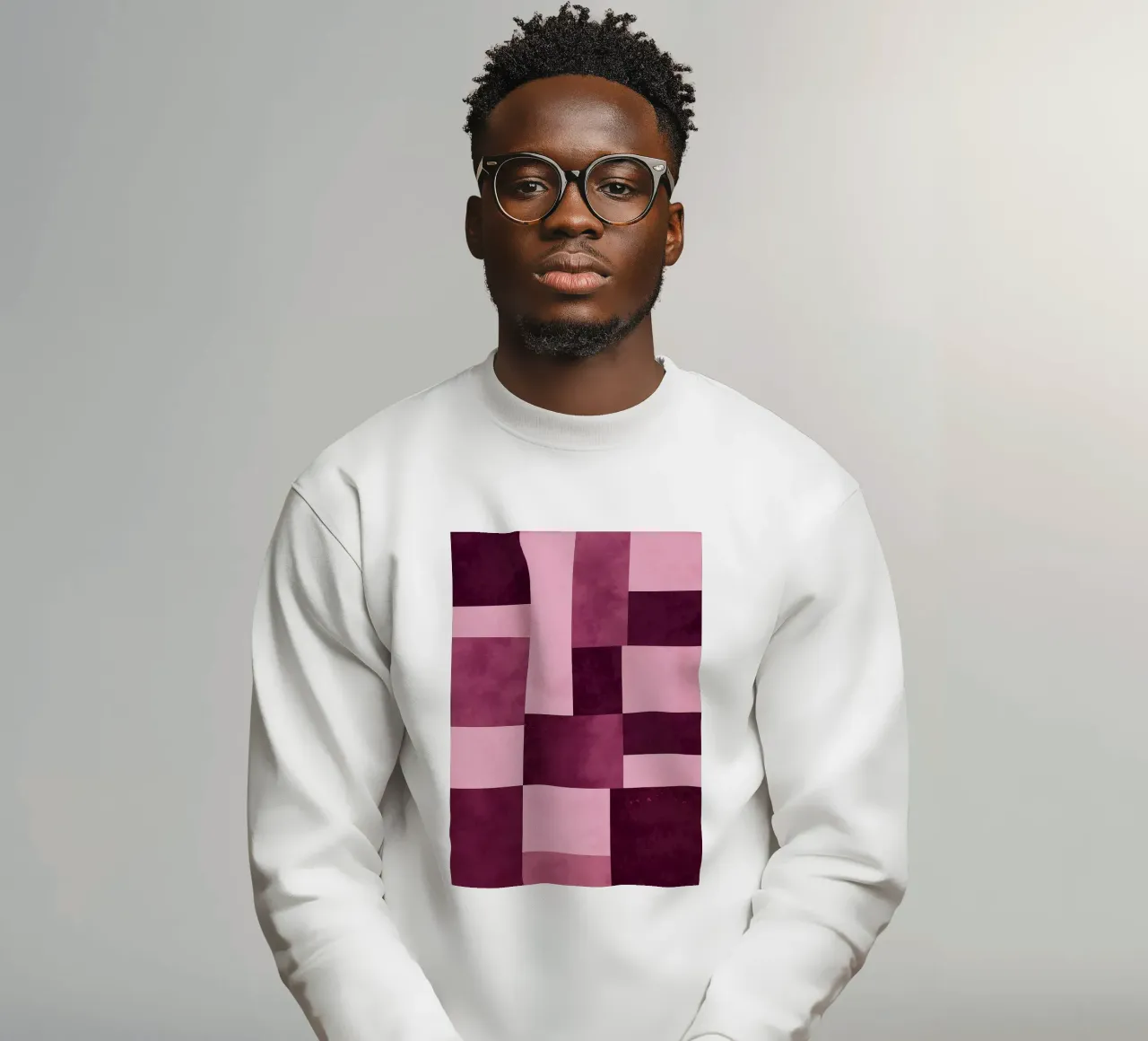 Square Modern Abstract Art sweatshirt by Bulaxtims