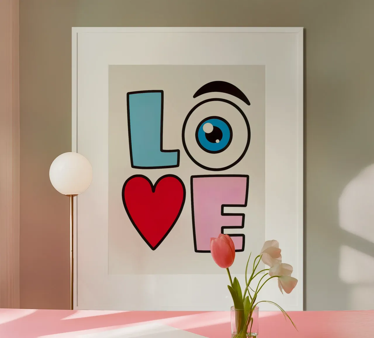 L'amore poster con telaio in plastica da 🥝 KIWI STORE