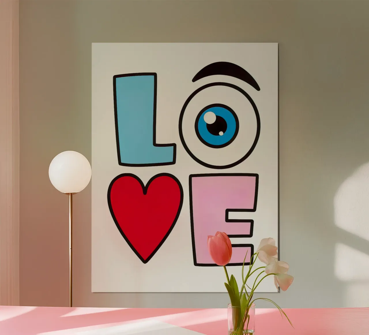 L'amore poster con telaio in plastica da 🥝 KIWI STORE