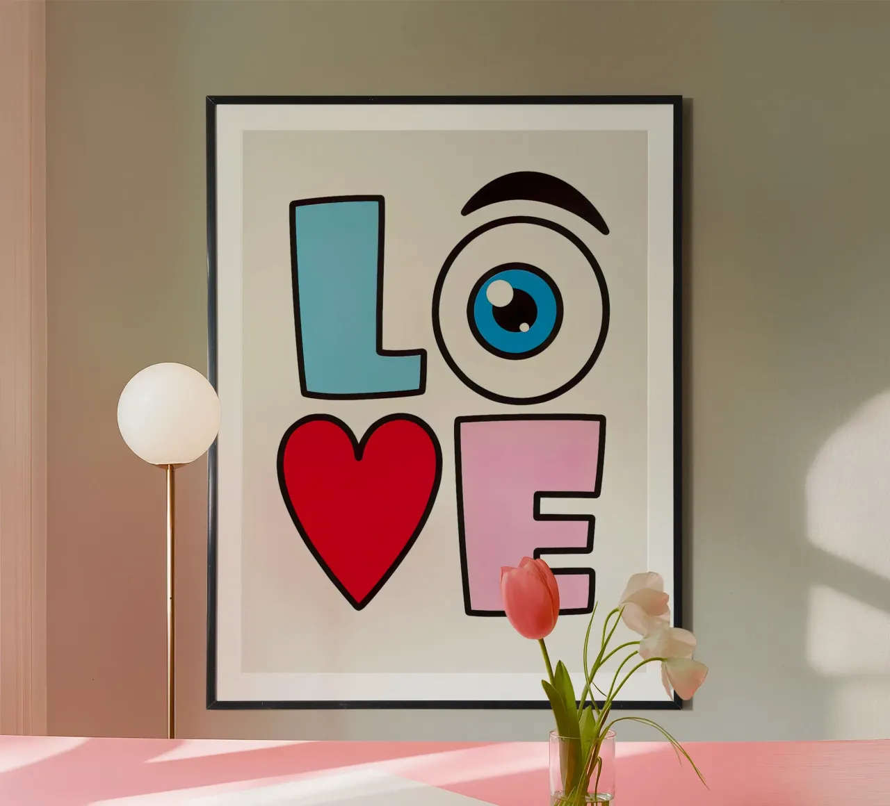L'amore poster con telaio in plastica da 🥝 KIWI STORE