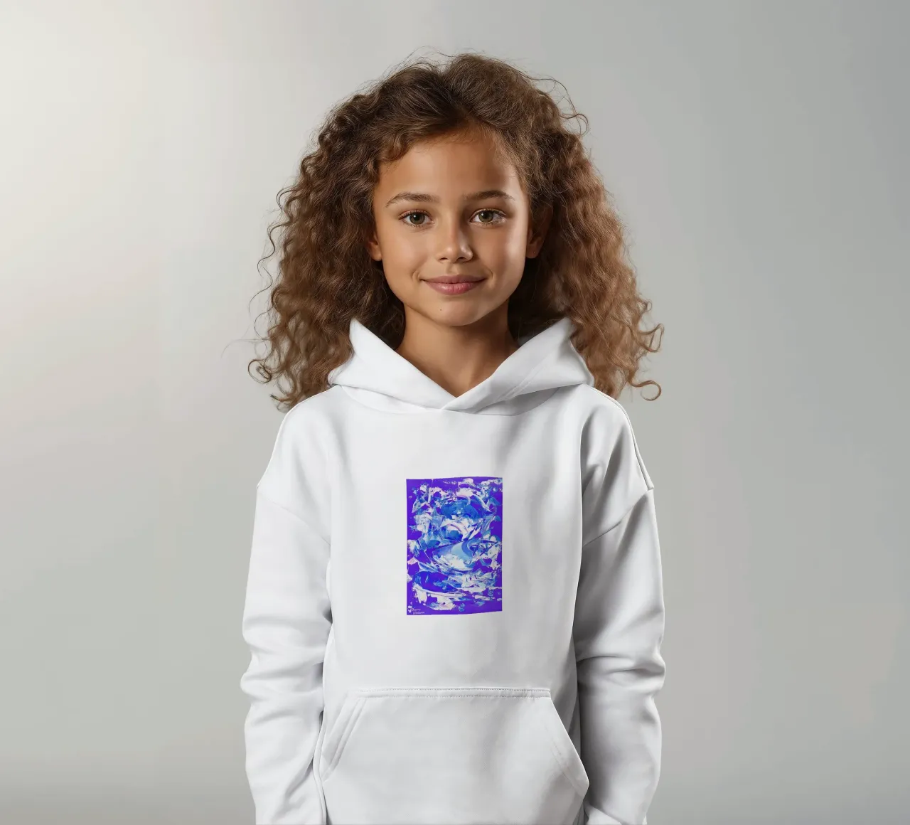 IDEAL GIFT 25 invers sudadera con capucha para niño de Thierry Vobmann Abstract painting
