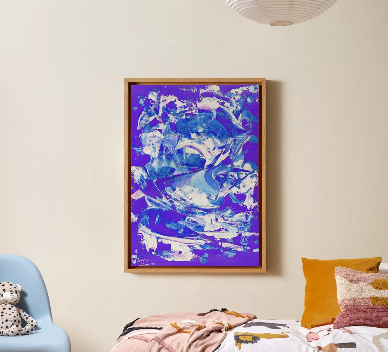 IDEAL GIFT 25 invers tela con Cornice a cassetta da Thierry Vobmann Abstract painting